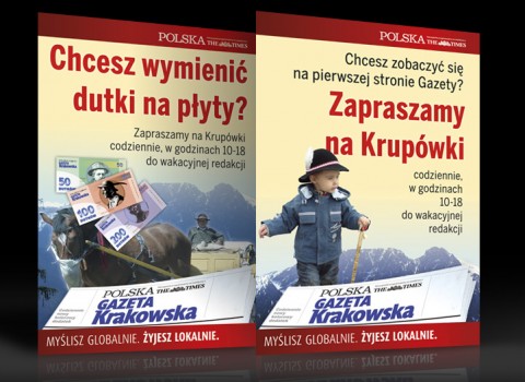 Plakaty dla Gazety Krakowskiej